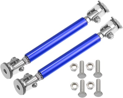 Dailygoods- Bumperlip Vervangbaar - 75mm Strut Rod - Aanpasbare Lengte - Eenvoudige Installatie - Professionele Installatie Aanbevolen - Directe Pasvorm - Splitterstang