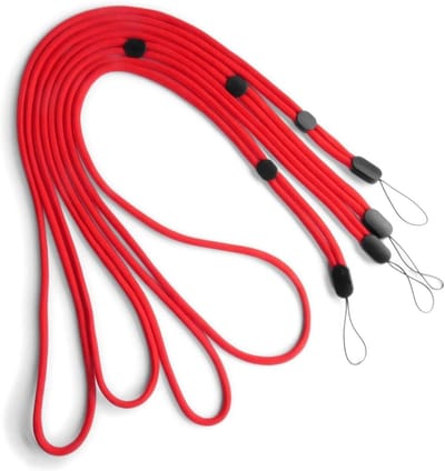 Draagbanden Set - Lanyards Koord - Veilig Dragen - Verstelbaar Robuust - 4 Stuks - Rood