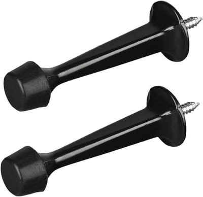 Dailygoods- Deurstopper Wandmontage - Zinklegering - Rubber Buffer - 2 Stuks - 73 mm - Bescherming voor Deuren en Muren - Deurbuffer