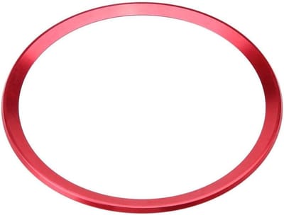 Aluminium Embleem Cover voor Stuurwiel - Stuurwielbedekking voor Audi A1 A3 A4 A5 A6 Q3 Q5 - Rood, Bescherming en Stijl
