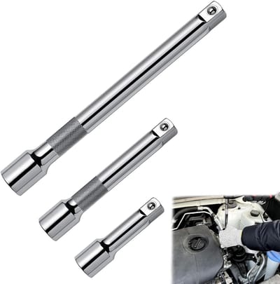 3 Extensions voor Ratchet, 1/2 Inch Schroevendraaier, Adapter en Ratchet Wrench Set voor Klusprojecten