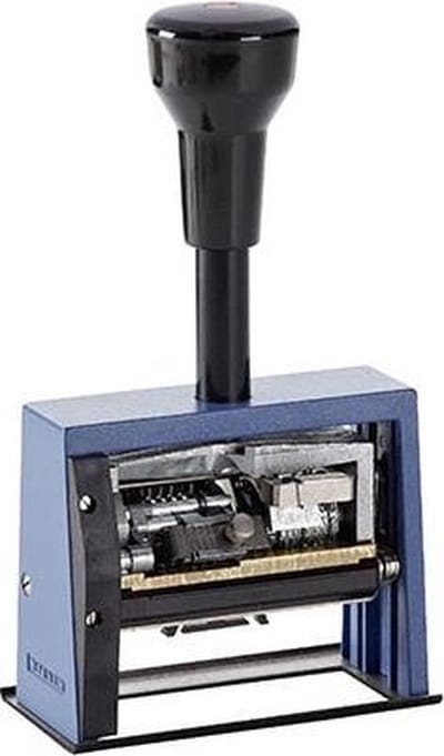 Reiner DN65a | Datumnumeroteur | Tekstplaat | 65x30mm