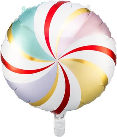 Partydeco - Folieballon Snoepje Multikleur - 35 cm