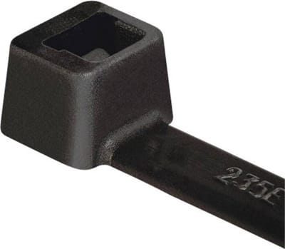 HellermannTyton 111-02358 T18I-PA66HS-BK Kabelbinder 145 mm 2.50 mm Zwart Hittegestabiliseerd 100 stuk(s)