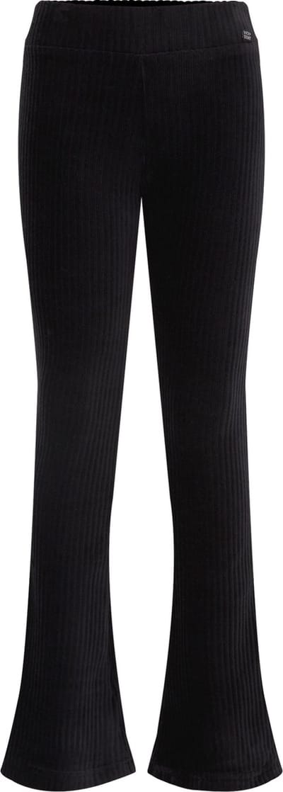 WE Fashion Meisjes velvet flared legging van ribstof