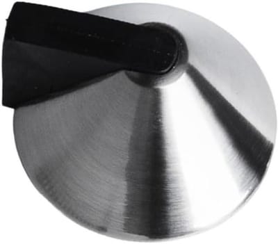 Deurstopper - Rubber buffer - Deuren Dempen - Verdikt materiaal - 8 mm dik - Geborsteld zilver