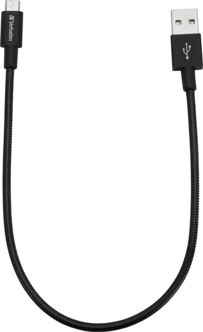 Verbatim Micro B USB Cable Sync&Charge 30cm Zwart