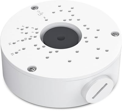 Camera Aansluitdoos - Kabel Opbergdoos - Bevestiging Buiten - Waterdichte Behuizing - 14 cm - Wit