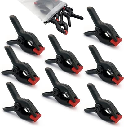 Heavy Duty Plastic Spring Clips 3.5 Inch - Set van 8 stuks voor Home Improvement, DIY Gereedschap & Fotografie Studios