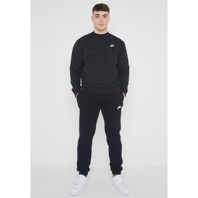 Nike Heren Club Fleece Volledig Trainingspak Set Zwart