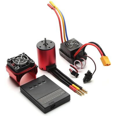 S3650 4300KV Borstelloze Motor 60A Borstelloze ESC XT60 Plug Programmeerkaart Koellichaam Vervanging voor 3900kv