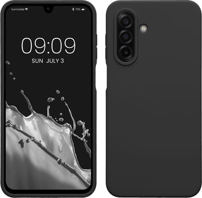 kwmobile telefoonhoesje geschikt voor Samsung Galaxy A17 4G / 5G - Hoesje met siliconen coating - Smartphone case in mat zwart