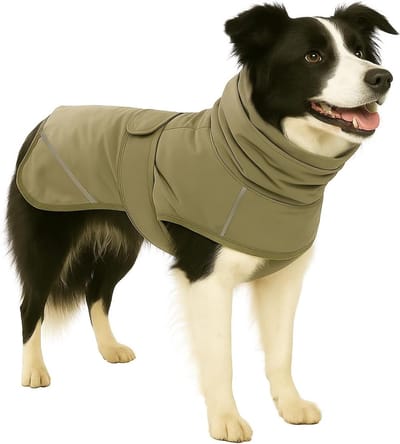 Hondenjas – Flamingo Cujo – honden jas – hondenjasjes winter – hondenjas waterdicht – 55 cm – A:55cm B:58cm C:64-74cm – groen