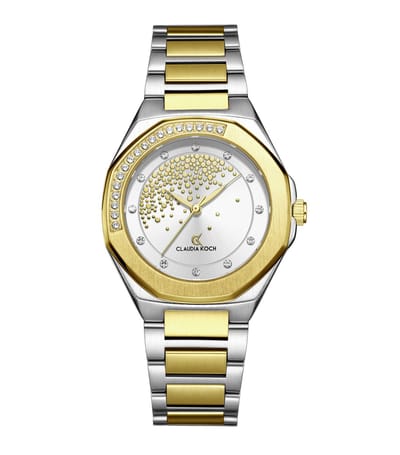 CK Starlight – Two-Tone Gold with Silver Stone-Studded Dial- ClaudiaKoch Watches CK 4323