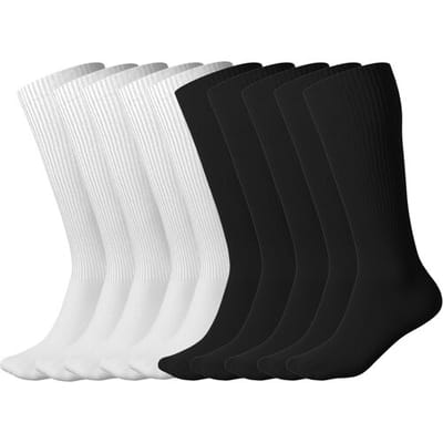 Lidl 10 Paar sportsokken (Wit/zwart, 35-38)