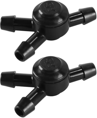 Dailygoods- Terugslagklep 2 Stuks - Drielaagse EPDM-afdichting - UV-bestendige Behuizing - Markering Stroomrichting - OEM-conformiteit - 100 psi Drukclassificatie - Klep