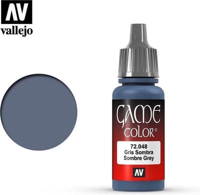 Vallejo Hobbyverf Acrylverf - 72048 Game Color - Sombre Grey - Acryl - Verf flesje - 18 ml