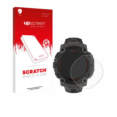 upscreen - Screenprotector voor Garmin Instinct E (45 mm) - Folie Beschermfolie transparant