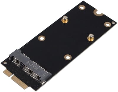 Dailygoods - mSATA SSD naar 7+17 Pin Adapter Card - Compatibel met 2012 Retina A1398 A1425 - Mini PCIe SSD Converter - Plug and Play - Geen Drive...