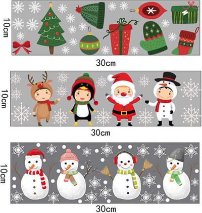 Pakket kerststickers - knutselstickers Kerst - stickers kerstkaarten - raamstickers kerst - 25 stuks