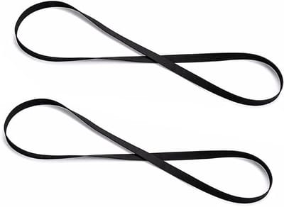 2 Stuks Vervangende Platenspeler Bandjes van 270mm voor Retro Vinyl Spelers - Geschikt voor Alle Band Aangedreven Draaitafels
