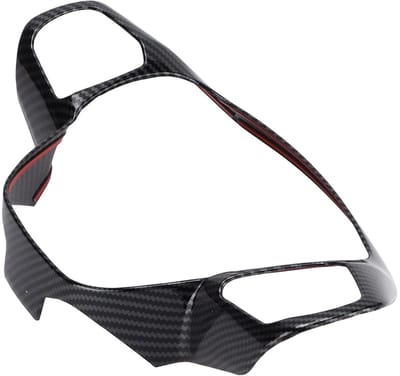 Dailygoods- Stuurhoes Carbon Fiber Stijl - Stuurwiel Trim - Vervanging voor Focus 2019-2021 - ABS - Comfortabel - Luxe Interieur - Stuurwielcover