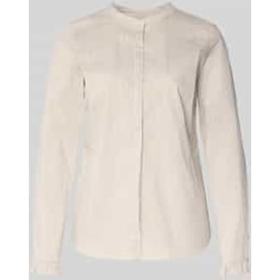 Regular fit overhemdblouse met ronde hals, model 'Mattie'
