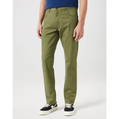 Wrangler - Greensboro 803 - Heren Regular-fit - Olive