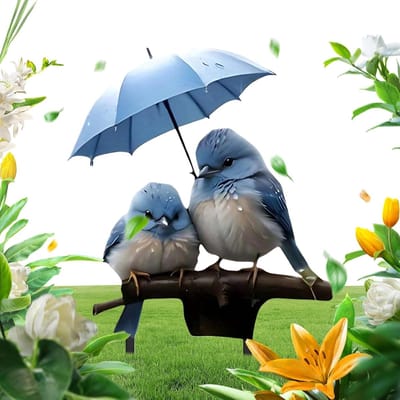 Tuinsteker Vogel - Plantensteker Decoratie - Tuin Decoreren - Weerbestendig Acryl - 10x10 mm - Meerdere Kleuren