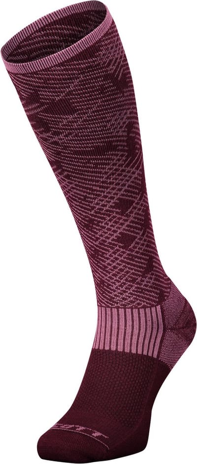 Scott Merino Camo skisokken - roze/rood - maat 42-44