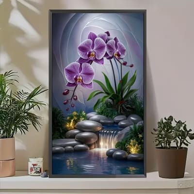 canvas doek zonder lijst wel heel mooi en groot als decoratie in huis -kantoor - gang of ander optrekje te hangen. 50 x 100 cm