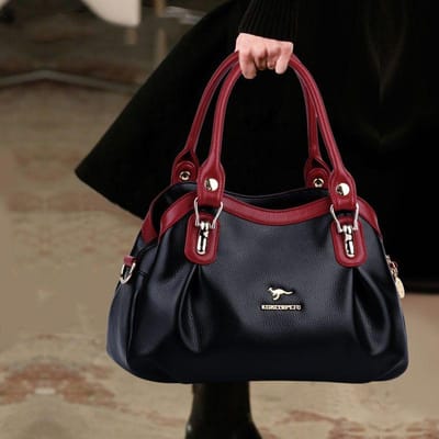 Mode Damestassen Luxe draagtas Koeienhuid lederen schouderhandtassen Damestas Grote capaciteit Shopper handtas black