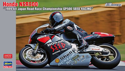 Hasegawa Modelbouwpakket Motorfiets - 21719 Honda NSR500 - 1989 All Japan GP500 Seed Racing - Japanse Motorfiets Plastic - 1:12 - Modelbouw