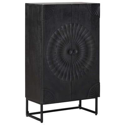 vidaXL - Highboard - Zwart - 55 - x - 30 - x - 95 - cm