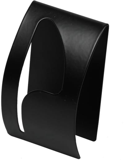 Benson Stijlvolle handdoekhaak - geborsteld RVS - zwart - 50 x 85 mm