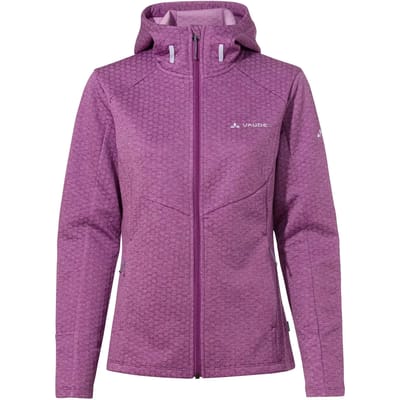VAUDE Women's Skomer Hiking Hoody, Jas, outdoorjas, met kap, fleece, Dames, Outdoorjas