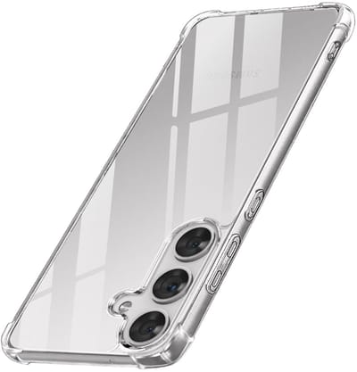Ultra-Hybrid Schokbestendig Hoesje KKG - Crystal Clear Geschikt voor: Samsung Galaxy S25 Plus| Transparante achterkant Hard Back Cover & TPU Siliconen Bumper