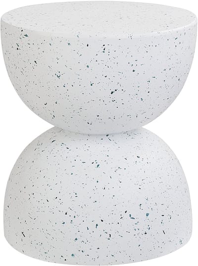 CAORIA - Bijzettafel - Terrazzo/Wit - Lichtbeton