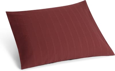 Yumeko kussensloop seersucker katoen bordeaux 50x60 - Biologisch & ecologisch - 1 stuk