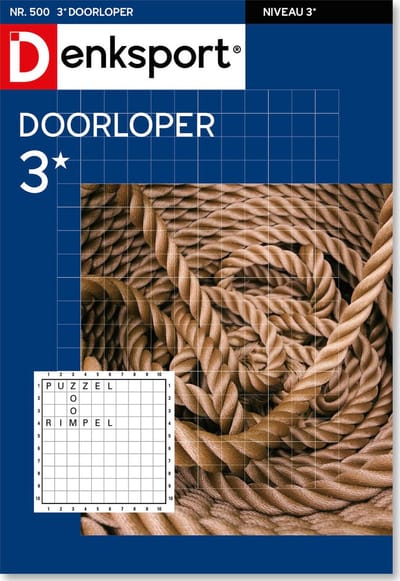 Denksport Puzzelboek Doorloper 3*, editie 500