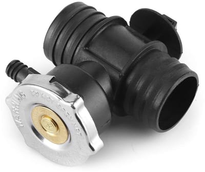 Dailygoods- Koelvloeistof Tank 100% Gloednieuw - Radiatordop/T-bypassbuis - Kunststof/Metaal - Diameter 57 mm - Hoogte 30 mm - Compatibel met 1993-2007 - Koelsysteem