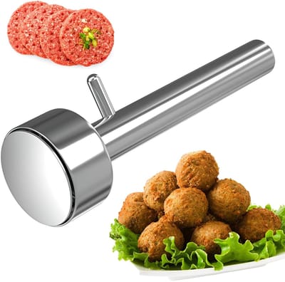 QTTVBTNA -Falafel Schep van RVS – Professionele Falafel Maker & Gehaktbal Schepper – Keukenhulp voor Thuis en Restaurant