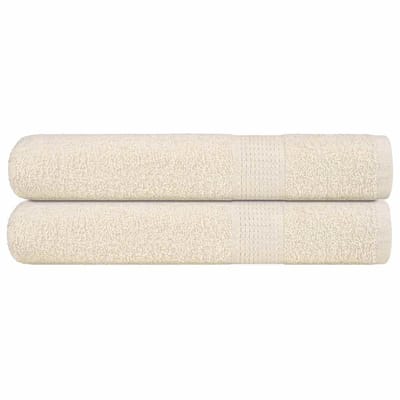 vidaXL - Saunahanddoeken - FROGN - 2 - st - 80x200 - cm - 360 - g/m² - crème