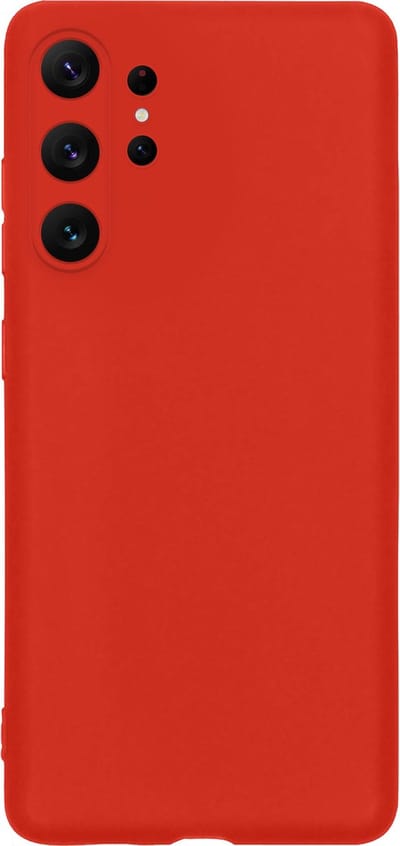 Hoes - Geschikt voor Samsung Galaxy S23 Ultra - Sterk & Shockproof - Hoesje Cover - Siliconen Case - Rood