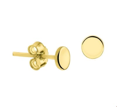 Zilver Verguld Oorknoppen rondje 2100682