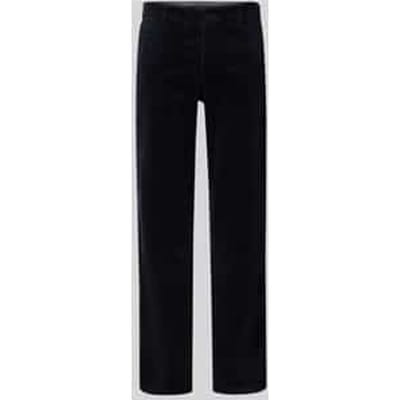 Straight fit corduroy broek met Franse steekzakken