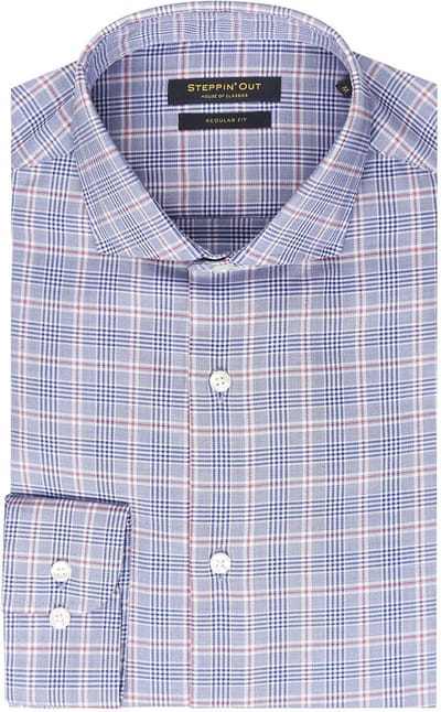 Steppin' Out Overhemd Ruiten Blauw - Maat XXL - Heren