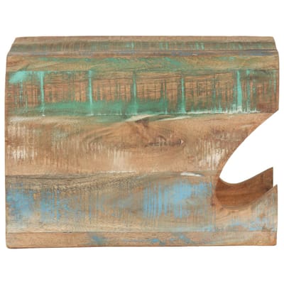 vidaXL - Wandfietsenrek - 35x25x25 - cm - massief - gerecycled - hout