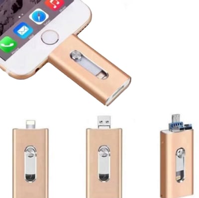 USB Flash Drive 512GB geschikt voor iPhone – Snelle Foto Stick & Externe Opslag voor Foto’s en Video’s – Voorkom Volle Opslag-ROZE GOUD