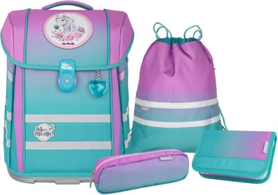 McNeill Schooltas Ergo Perfecto Schoolbag Set 5-delig Gradient Blueberry Turquoise